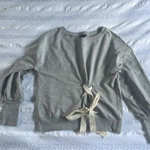 ANTHROPOLOGIE gray halogen sweatshirt!